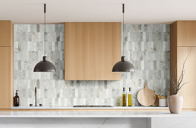 Arabescato Venato Picket Tile