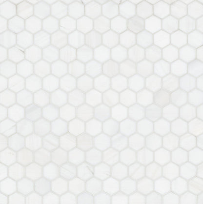 Bianco Dolomite 2” Hexagon Mosaic Tile