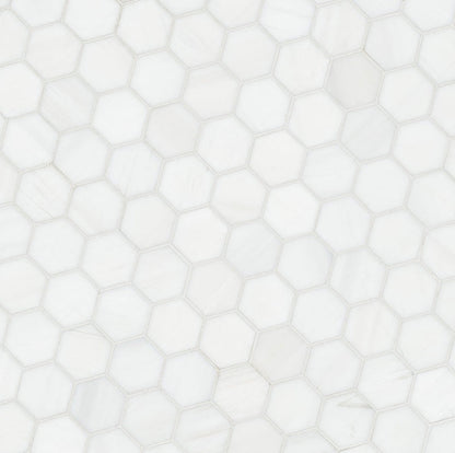 Bianco Dolomite 2” Hexagon Mosaic Tile