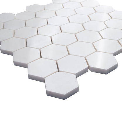 Bianco Dolomite 2” Hexagon Mosaic Tile