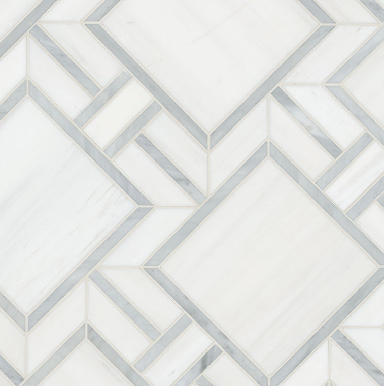 Bianco Dolomite Alana Polished Mosaic