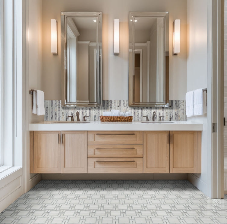 Bianco Dolomite Alana Polished Mosaic