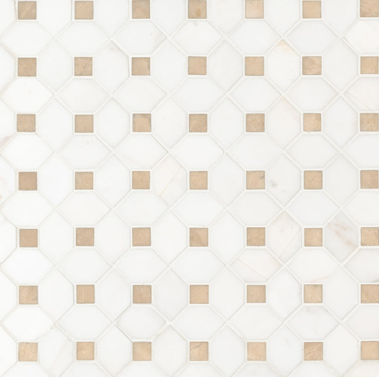Bianco Dolomite Crema Dotty Pattern