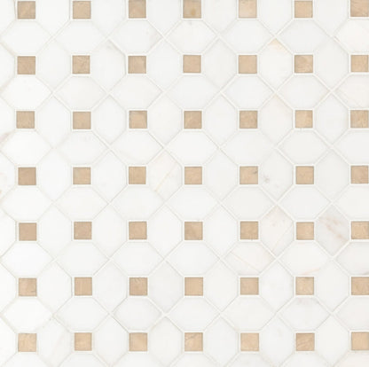 Bianco Dolomite Crema Dotty Pattern