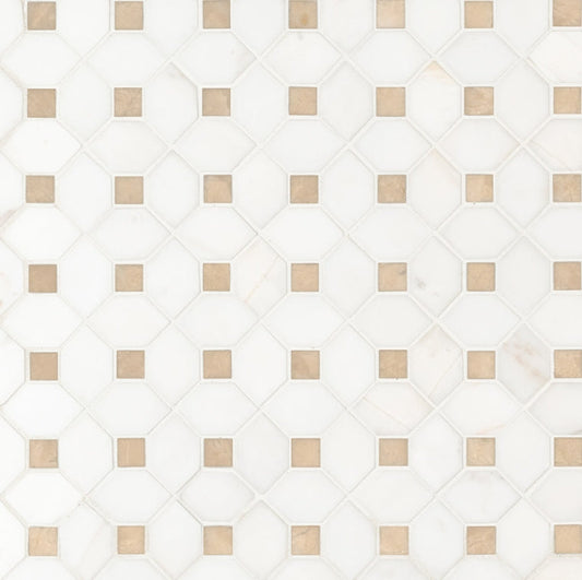 Bianco Dolomite Crema Dotty Pattern