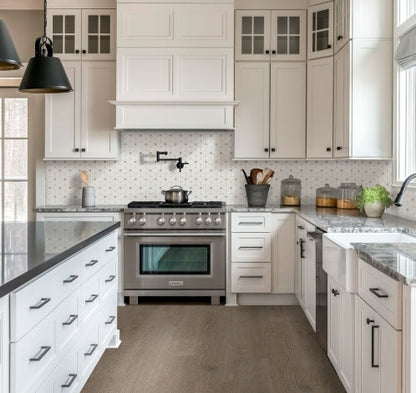 Bianco Dolomite Crema Dotty Pattern