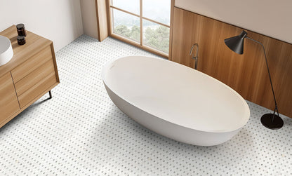 Bianco Dolomite Dotty Pattern Mosaic
