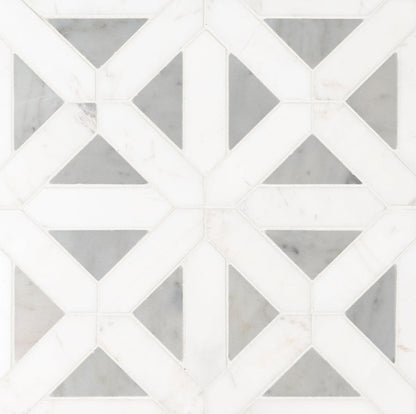 Bianco Dolomite Geometrica Tile
