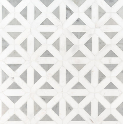 Bianco Dolomite Geometrica Tile