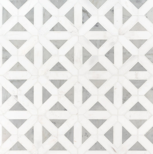 Bianco Dolomite Geometrica Tile