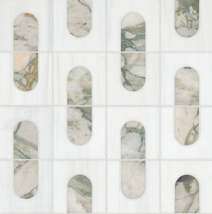 Bianco Dolomite Moderno Polished Mosaic