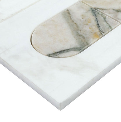 Bianco Dolomite Moderno Polished Mosaic