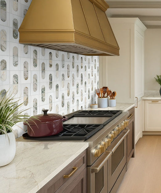 Bianco Dolomite Moderno Polished Mosaic