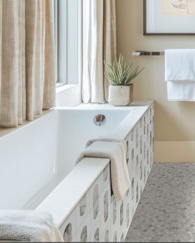 Bianco Dolomite Moderno Polished Mosaic