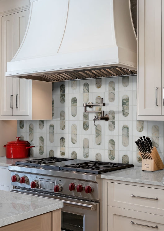 Bianco Dolomite Moderno Polished Mosaic