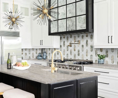 Bianco Dolomite Moderno Polished Mosaic