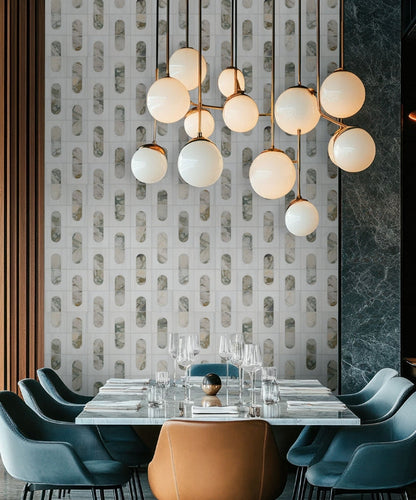 Bianco Dolomite Moderno Polished Mosaic