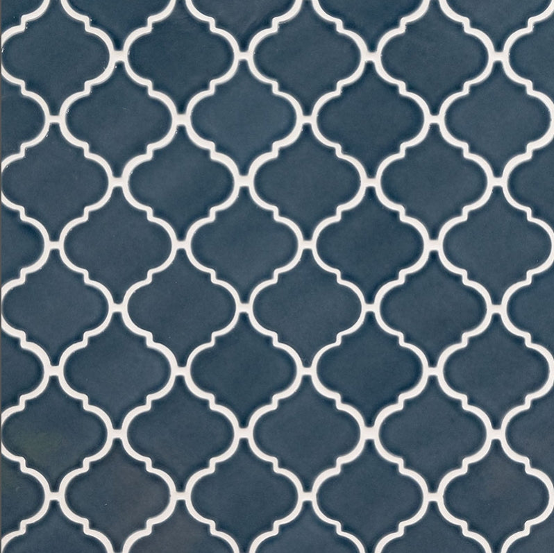 Bay Blue Arabesque Tile