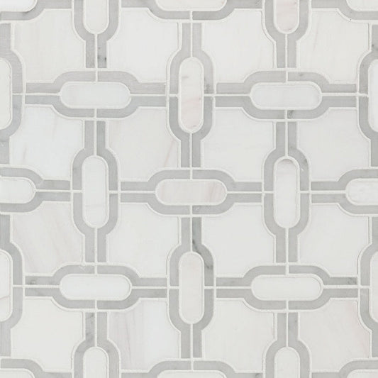 Bianco Gridwork Polished Tile