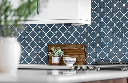 Bay Blue Arabesque Tile