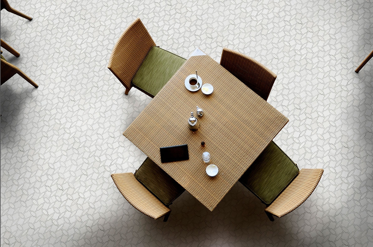 Bianco Gridwork Polished Tile