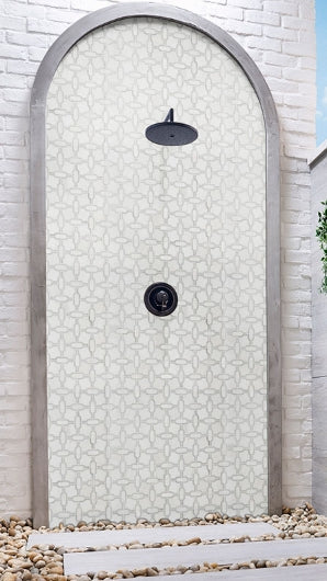 Bianco Gridwork Polished Tile