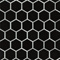 Black Matte Hexagon 2” Mosaic Tile