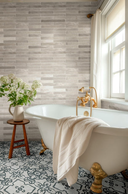 Flamenco Whales Gray 2X18 Glossy