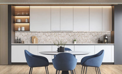 Luxor Elegante Pinwheel Gold Mosaic Tile