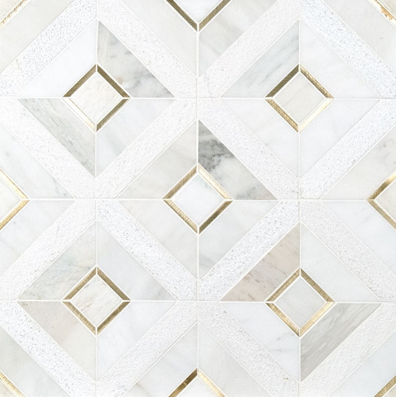 Luxor Verona Gold Pattern Tile