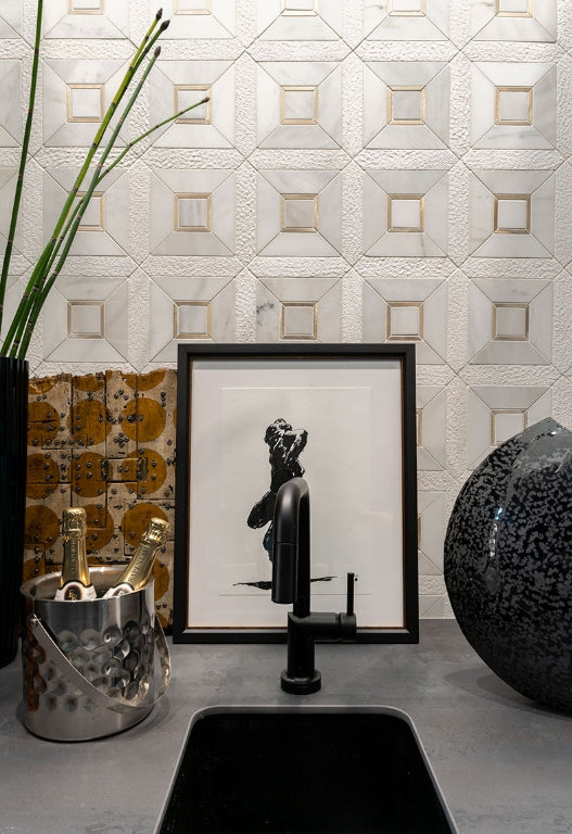 Luxor Verona Gold Pattern Tile