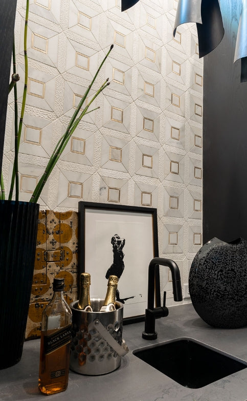 Luxor Verona Gold Pattern Tile