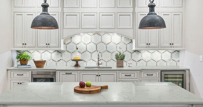 Luxor Medici Gold Pattern Mosaic Tile