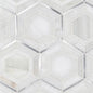 Luxor Medici Silver Pattern Mosaic Tile