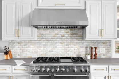 Athena Gold Beveled Tile 2x4