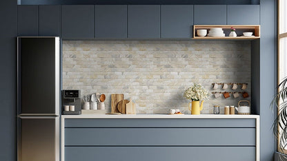 Athena Gold Beveled Tile 2x4