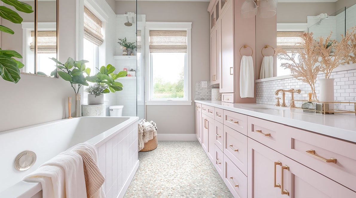 Briar Rosa Penny Round Tile