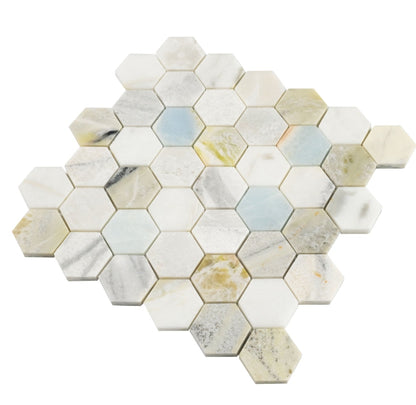 Cloudland 2" Hexagon Polished Tile