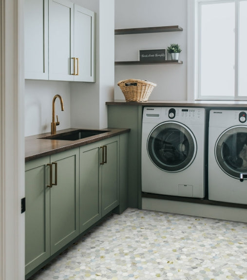 Cloudland 2" Hexagon Polished Tile