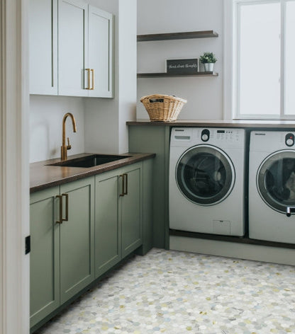 Cloudland 2" Hexagon Polished Tile