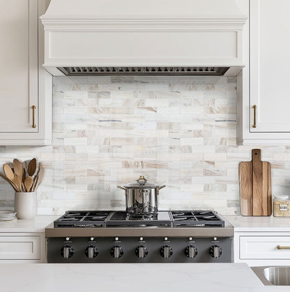 Angora Subway Polished Tile 2x6