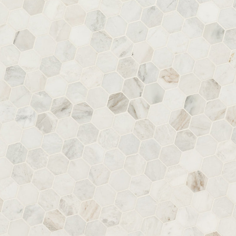 Arabescato Venato Hexagon Tile