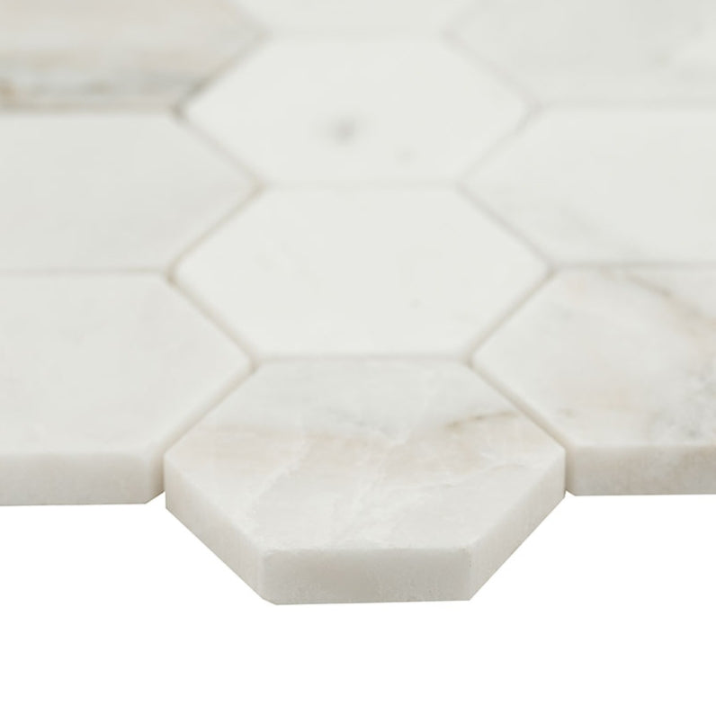 Arabescato Venato Hexagon Tile