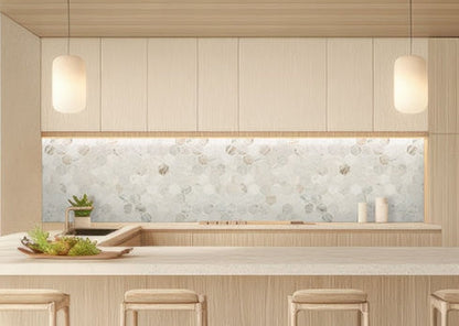 Arabescato Venato Hexagon Tile