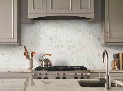 Arabescato Venato Hexagon Tile