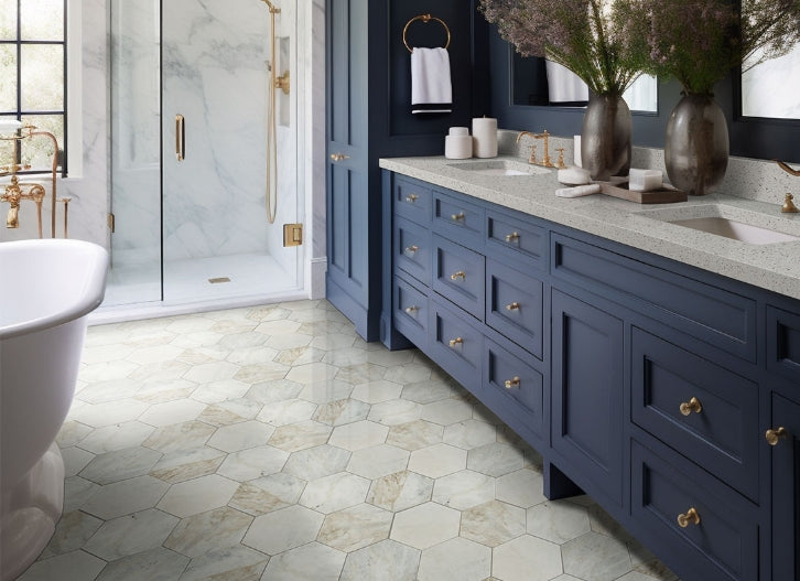 Arabescato Venato 8" Hexagon Honed