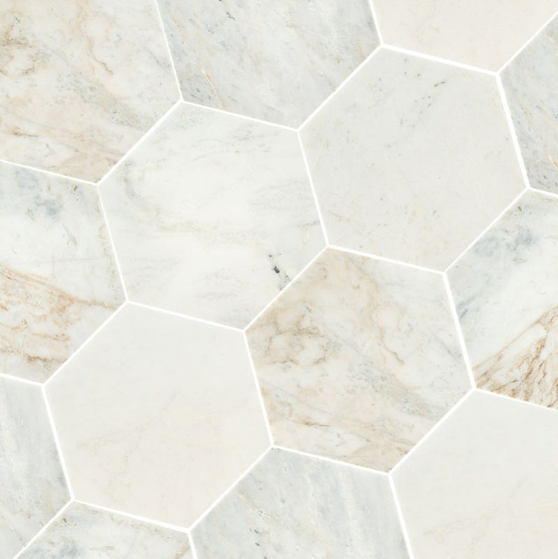 Arabescato Venato 8" Hexagon Honed