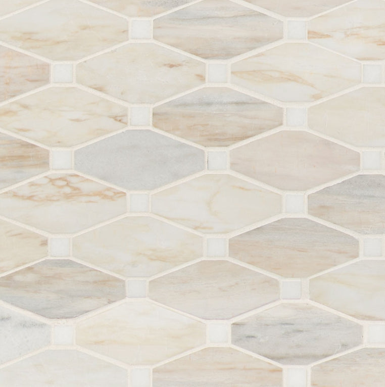 Angora Elongated Octagon Tile