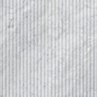 Carrara White Milano Ribbo 12x24 Honed