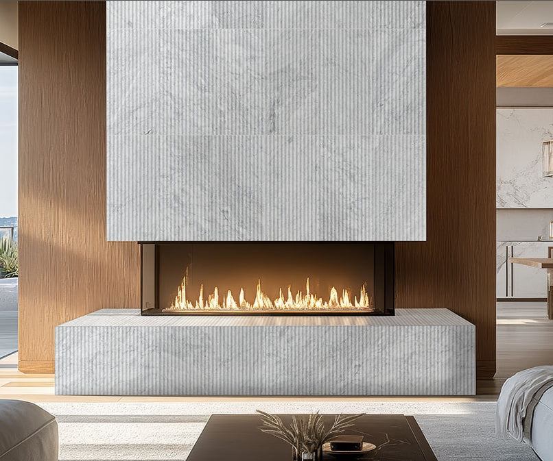Carrara White Milano Ribbo 12x24 Honed